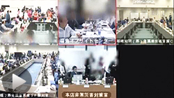 当時の清水社長と吉田所長が緊迫したやり取り。昨年3月14日午後8時15分ごろ